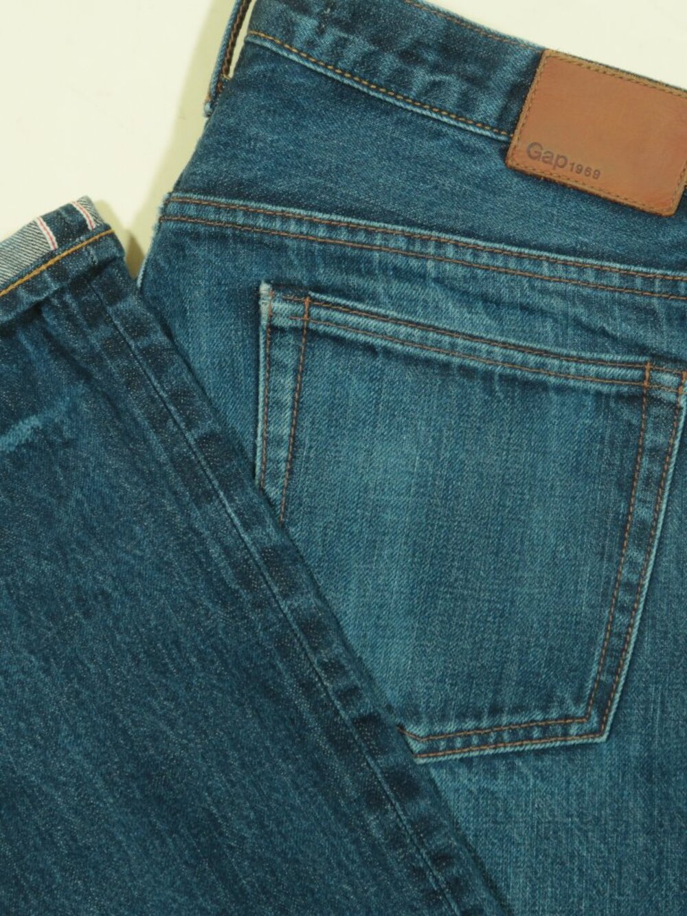 Gap Kaihara Selvedge Jeans Mens 32 Slim Fit Straight Leg Denim